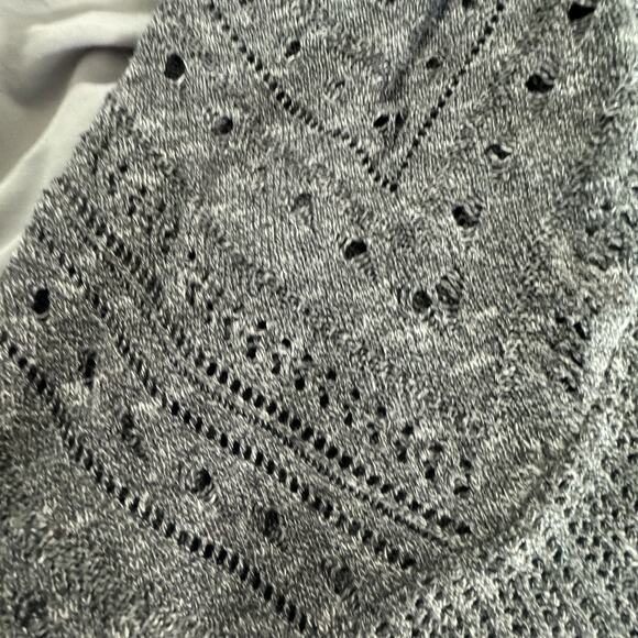 Torrid Cardigan Plus Size 1X Grey Slub Drape Open Front Lightweight Used - Picture 3 of 9